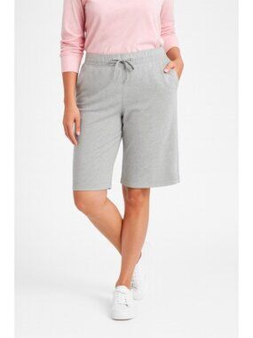 NWT Karen & Scott Women's Petite Bermudas Cotton Shorts Sport Skimmer in Grey